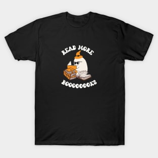 Teacher Halloween Ghost - Read More Boooooooks T-Shirt